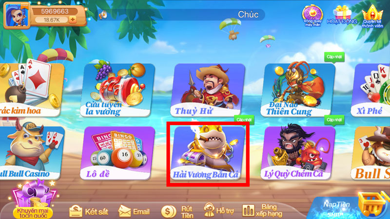 Chọn hải vương bắn cá