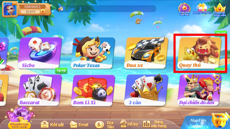 Chọn mục quy thú