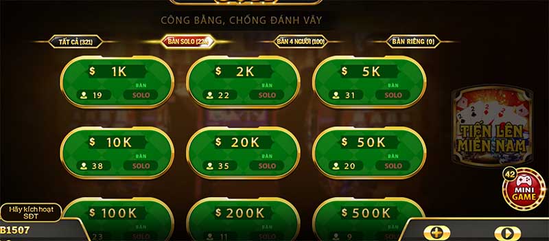 Chọn bàn cược tiến lên miền nam gnbet